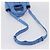 PRADA Handtasche aus Leder 2way Blau Silber authentisch 203202SAM - Ansicht 9
