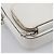 PRADA Schultertasche mit Kette aus Leder Weiß Silber Auth 202662 - Ansicht 11