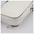 PRADA Schultertasche mit Kette aus Leder Weiß Silber Auth 202662 - Ansicht 12