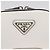 PRADA Schultertasche mit Kette aus Leder Weiß Silber Auth 202662 - Ansicht 15