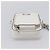 PRADA Schultertasche mit Kette aus Leder Weiß Silber Auth 202662 - Ansicht 9