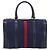 Borsa Boston GUCCI Micro GG Canvas Sherry Line Navy Gold Auth 203400A D'oro Blu navy - vista 2