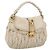 Borsa a mano Miu Miu Matelassé in pelle 2way Ivory Gold Auth 202893A D'oro Crudo