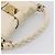 Borsa a mano Miu Miu Matelassé in pelle 2way Ivory Gold Auth 202893A D'oro Crudo - vista 7