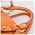 Borsa a mano Miu Miu Vitellolux 2way Orange Gold Auth 197281M D'oro Arancione - vista 9