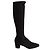 Lk Bennett Eldon black stretch suede boots size 38