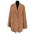 Cappotto in pelle Marina Rinaldi Camel Cammello