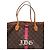 Louis Vuitton The Graphic Neverfull GM Bolsa tote de couro castanho Marrom - vista 5