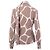 Blusa de seda con estampado de jirafa Red Valentino con bufanda Blanco - vista 6
