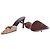Mules con tacco a punta Gucci GG Canvas Marrone - vista 7