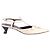 Prada Fall/Winter 2000 Ivory Leather Pointed-Toe Slingback Pumps Cream