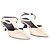 Prada Fall/Winter 2000 Ivory Leather Pointed-Toe Slingback Pumps Cream - view 2