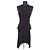 Vestido Courreges negro de viscosa