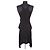 Vestido Courreges negro de viscosa - vista 4