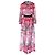 Autre Marque Set Camicia in Seta Stampata e Gonna Maxi John Richmond Rosa Multicolore