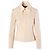 Autre Marque John Bartlett Ivory Virgin Wool Zip Jacket Cream