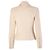 Autre Marque John Bartlett Ivory Virgin Wool Zip Jacket Cream - view 3