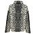 Alaïa Alaia Chenille-Strickpullover mit Animal-Print Grau / Schwarz - Ansicht 3
