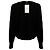 Autre Marque Strickpullover mit Rundhalsausschnitt Nude Black Schwarz - Ansicht 3