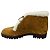Stivaletti Manolo Blahnik in camoscio Tan / Ivory foderati in shearling con suole lug Cammello - vista 3