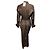 Abito camicia midi a maniche lunghe a righe Mila marrone multicolore A.L.C. - vista 3