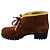 Prada Stiefeletten aus Wildleder Brown / Tan, shearling-gefüttert, mit Lug-Sohlen Braun - Ansicht 3