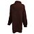 Autre Marque Peter Do Asymmetrischer Rollkragenpullover aus Wollstrick in Braun - Ansicht 3