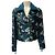 Opening Ceremony Wendbare Jacke / Weste aus blaugrünem Brokat mit Shearling