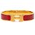 Bracciale Clic H PM stretto in smalto rosso Hermès
