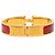 Bracciale Clic H PM stretto in smalto rosso Hermès - vista 3