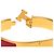 Bracciale Clic H PM stretto in smalto rosso Hermès - vista 4