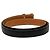 Cintura reversibile Constance H Hermès in pelle Box Calf e Courchevel nera Nero - vista 3