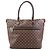 Borsa Tote Louis Vuitton Damier Ebene Saleya GM marrone - vista 2