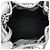 Borsa a secchiello con coulisse Chanel Small Metallic Chevron Lambskin Stud Wars Argentata Argento - vista 4