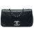 Borsa a tracolla Chanel Medium Diamond Embossed Calfskin New Chic Flap Nera Nero