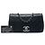 Borsa a tracolla Chanel Medium Diamond Embossed Calfskin New Chic Flap Nera Nero - vista 7