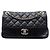 Borsa a Tracolla Chanel Medium Quilted Calfskin Soft Elegance Flap Nera Nero