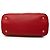 Borsa Tote Satchel aperta convertibile Prada Vitello Daino rossa Rosso - vista 3