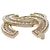 Spilla Chanel CC placcata oro con strass D'oro - vista 5