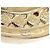 Spilla Chanel CC placcata oro con strass D'oro - vista 7