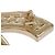 Spilla Chanel CC placcata oro con strass D'oro - vista 9