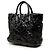 Tote Sac cabas convertible Prada Impuntu Vernice noir - vue 2