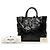 Tote Sac cabas convertible Prada Impuntu Vernice noir - vue 7