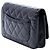 Borsa a tracolla Chanel CC matelassé in vernice nera Wallet On Chain Nero - vista 2