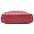 Tote Chanel CC in vitello trapuntato rosso con zip frontale e coulisse - vista 3
