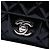 Borsa a tracolla Chanel Extra Mini Rectangular Classic Patent Single Flap Nera Nero - vista 5