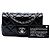 Borsa a tracolla Chanel Extra Mini Rectangular Classic Patent Single Flap Nera Nero - vista 7
