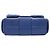 Borsa Chanel Coco Rider con patta e tasche multiple in pelle Caviar glassata blu - vista 3