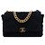 Borsa Chanel Maxi Tweed 19 Flap Satchel Nera Nero