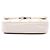 Borsa a tracolla Chanel CC Double Stitch in pelle di agnello bianca Single Flap Bianco - vista 3